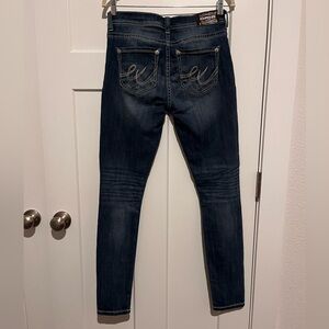 Express Dark Blue Skinny Jeans